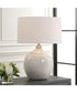 Dribble White Glaze Table Lamp