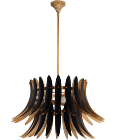 Aldridge 3-light Pendant Brushed Brass|Matte Black