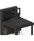 Cantley Small Outdoor Wall Lantern with Clear Glass Panels Matte Black