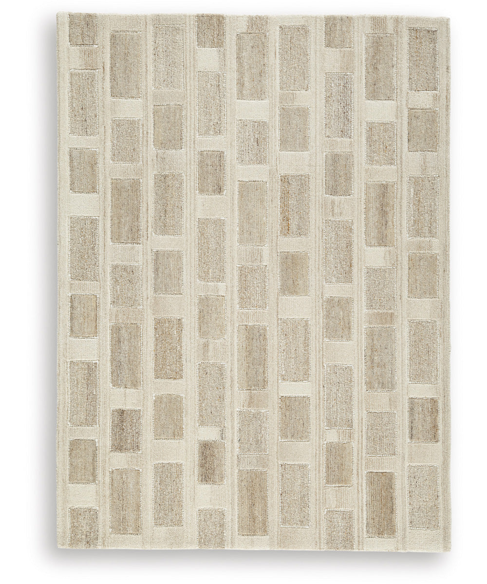 Lisgrove Medium Rug Tan/Brown/White