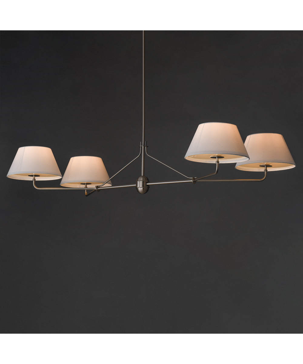 Dunbridge 4-Light Chandelier Polished Nickel