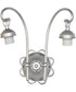 18" Wide Begonia 2 Light Wall Sconce