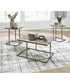 Albreane Occasional Table Set Set of 3 Grayish Brown/Black