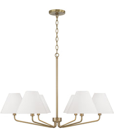 Chadwick 6-Light Chandelier Aged Brass