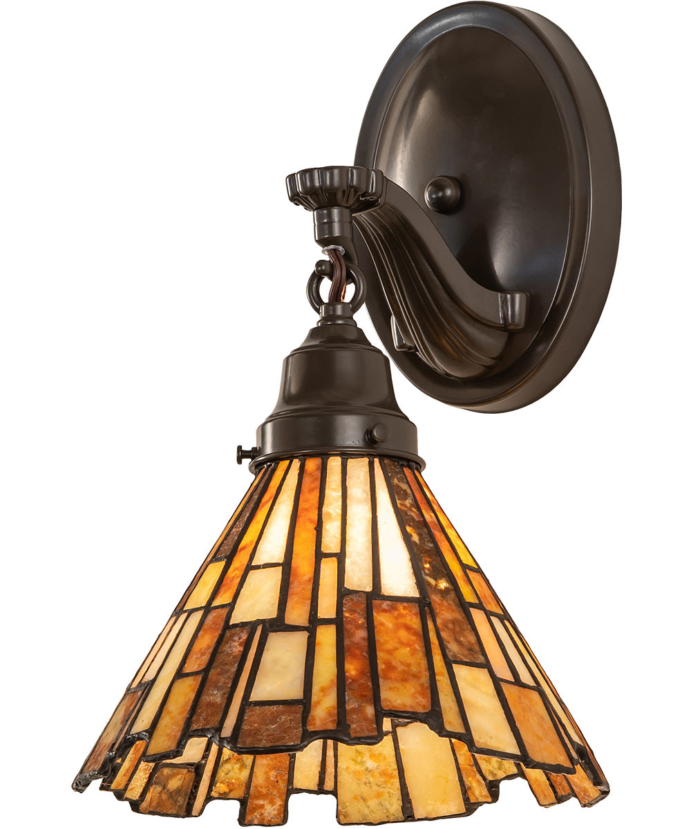 8" Wide DeLighta Jadestone Wall Sconce