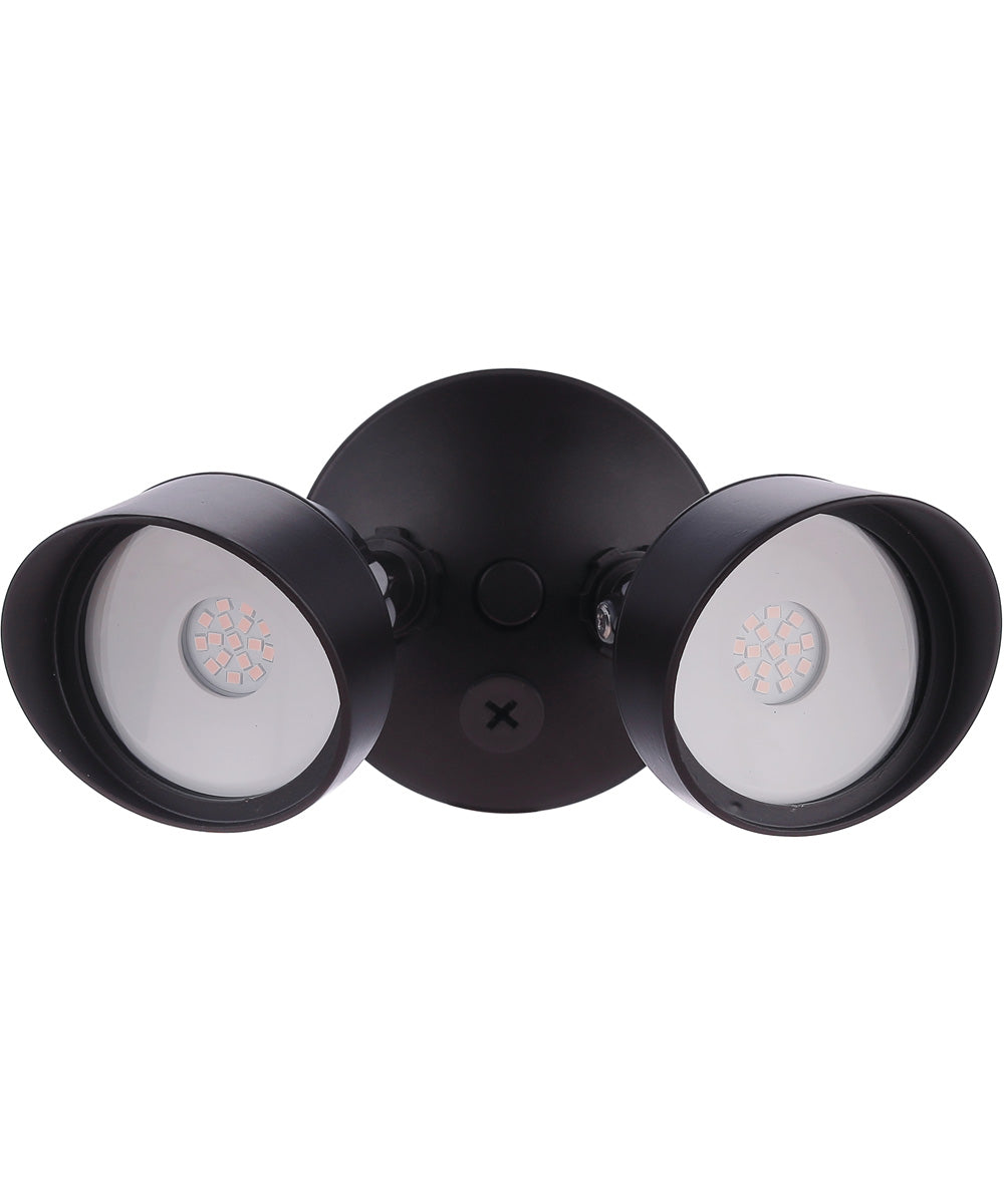 LED Flood 2-Light Outdoor Lighting Bronze