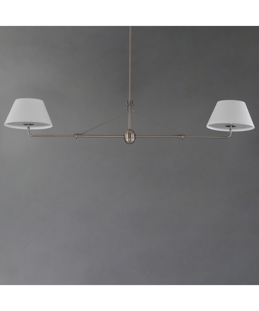 Dunbridge 2-Light Pendant Polished Nickel
