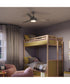 Nolyn 52 in. 3-Blade Modern LED Ceiling Fan Brushed Nickel