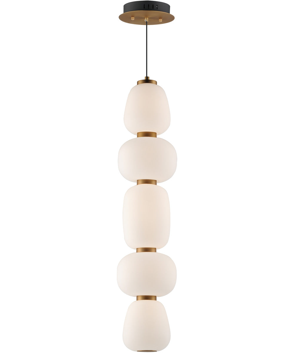 Soji Single LED Pendant Black / Gold