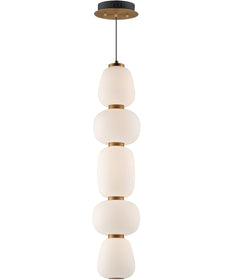 Soji Single LED Pendant Black / Gold