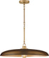 Sadie 1-Light Medium Dome Chandelier in Lacquered Brass