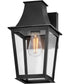 Georgetown Coastal Elements  1-Light Small Wall Mount Lantern in Black