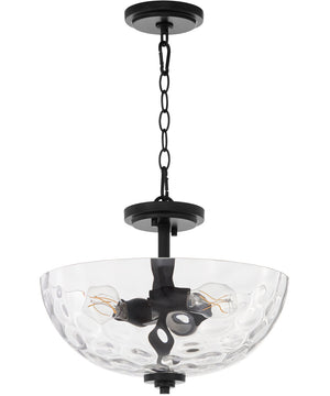 Adams 3-light Dual Mount Light Fixture Matte Black