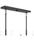 Reines 6-Light Linear Chandelier Matte Black