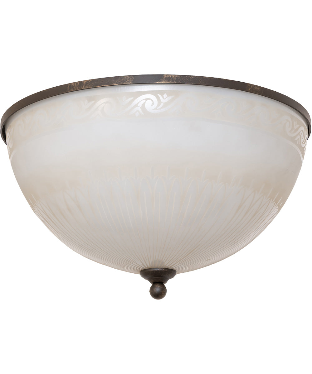 18" Wide Ovum Aquinum Flush Mount