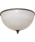 18" Wide Ovum Aquinum Flush Mount