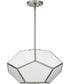 Latham 18 in. 3-Light Flush Mount Brushed Nickel