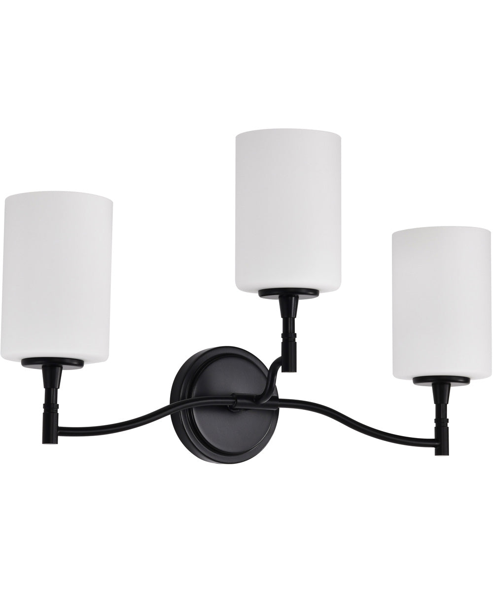 Liam 3-Light Vanity & Wall Matte Black