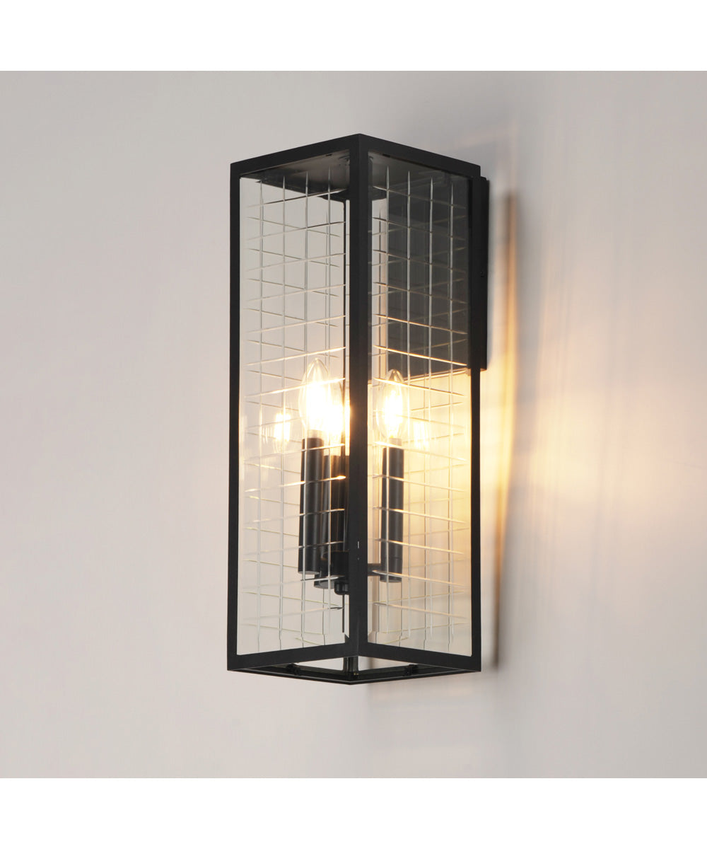 Magnus 3-Light Outdoor Wall Sconce Black