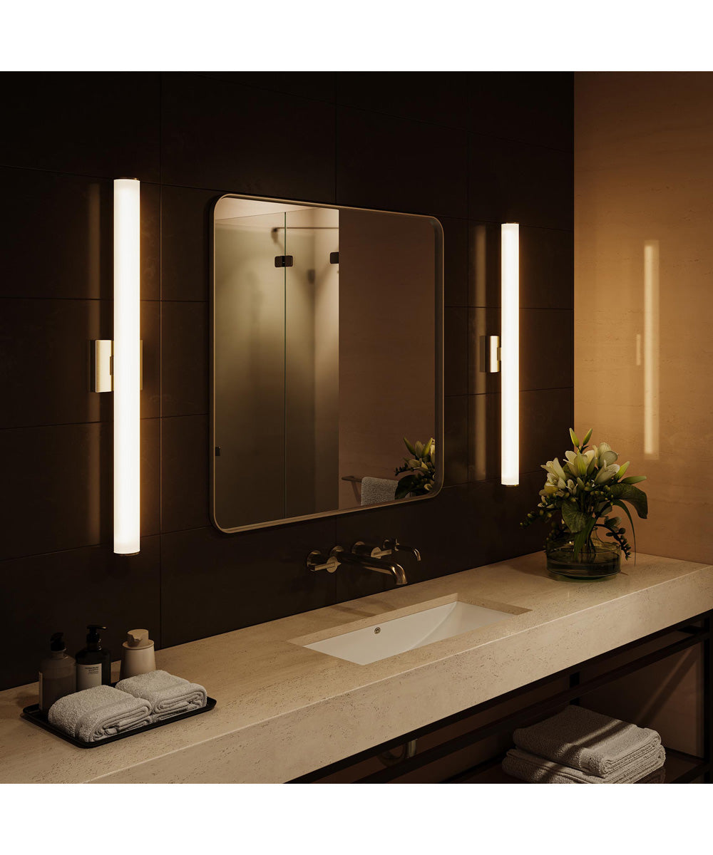 Phase 6.2 36 in. 5CCT Integrated LED Linear Vanity Light Brushed Nickel