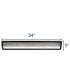 Roone 34"W 1-Light LED  Vanity Bath Light Matte Black Finish, Clear Ribbed Shade by Kichler