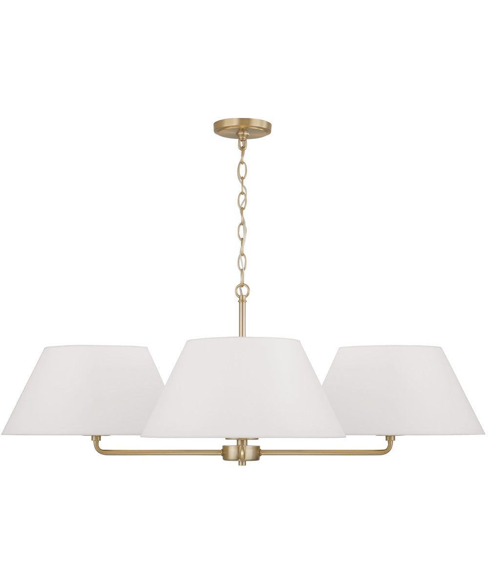 Parson 4-Light Chandelier Matte Brass