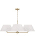 Parson 4-Light Chandelier Matte Brass