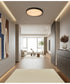 Slab 12 inch LED Alabaster Flush Mount Dark Bronze