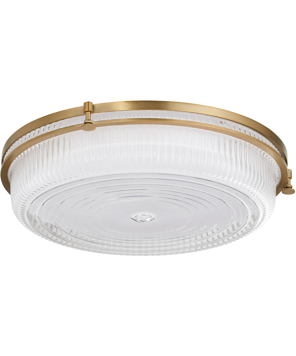 Emory 1-light Ceiling Flush Mount Brushed Brass