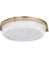 Emory 1-light Ceiling Flush Mount Brushed Brass