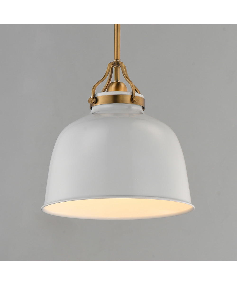 Hollis 12 inch Pendant Natural Aged Brass