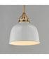 Hollis 12 inch Pendant Natural Aged Brass