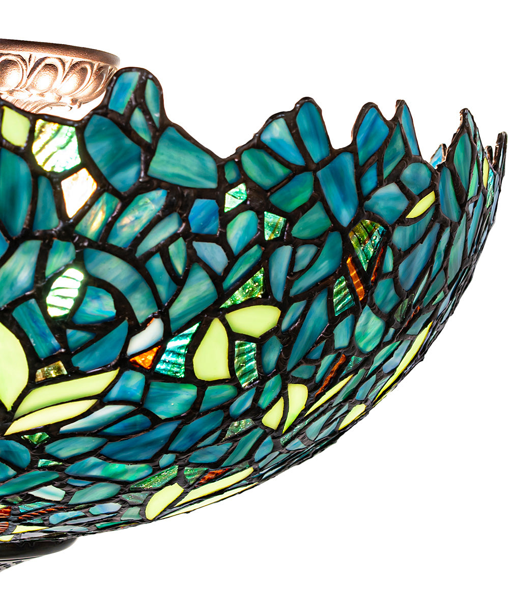 18" Wide Nightfall Wisteria Flushmount