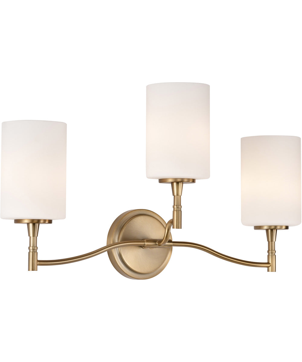 Liam 3-Light Vanity & Wall Burnished Brass