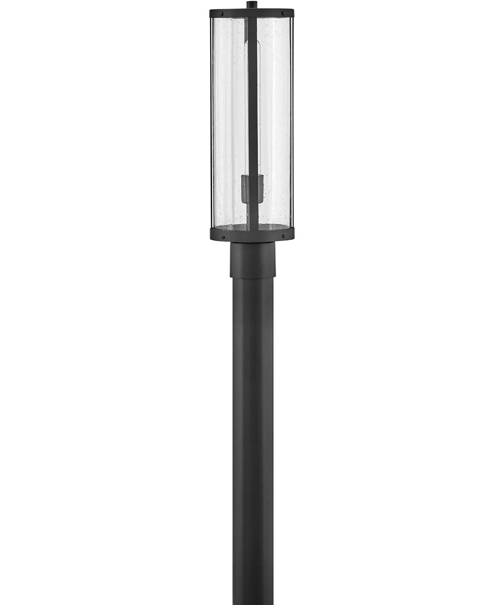 Alfie 1-Light Medium Post Mount Lantern in Black