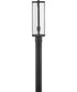Alfie 1-Light Medium Post Mount Lantern in Black