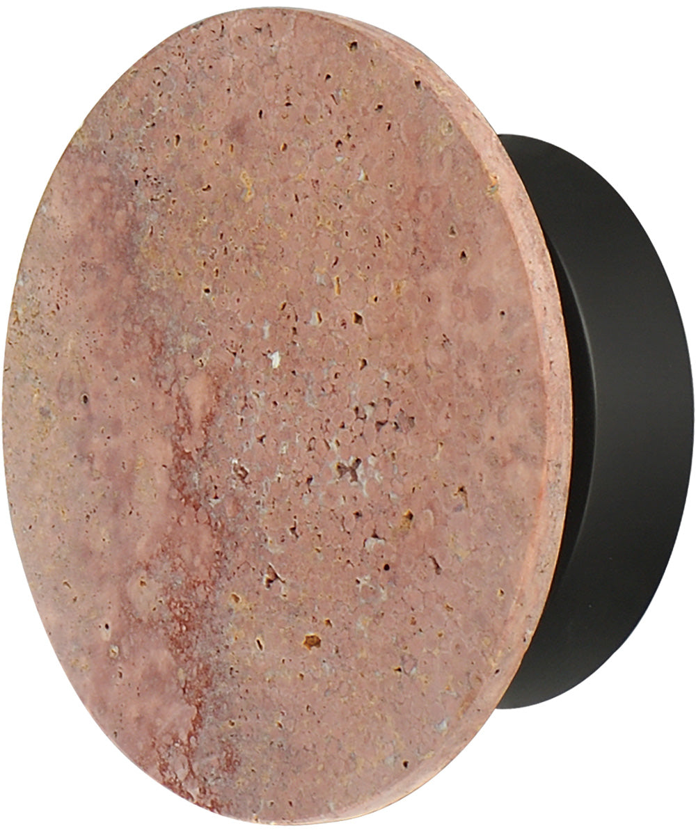 Discus 7 inch LED Outdoor Wall Sconce Rosso Laterite / Gunmetal