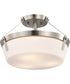 Rowen 3-Light Close-to-Ceiling Brushed Nickel