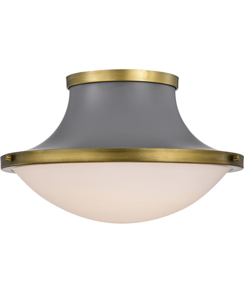 Lafayette 3-Light Close-to-Ceiling Matte Gray