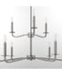 Rutherford 9-light Chandelier Satin Nickel