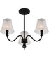 McKinney Extra Large 3-light Semi Flush Mount Matte Black