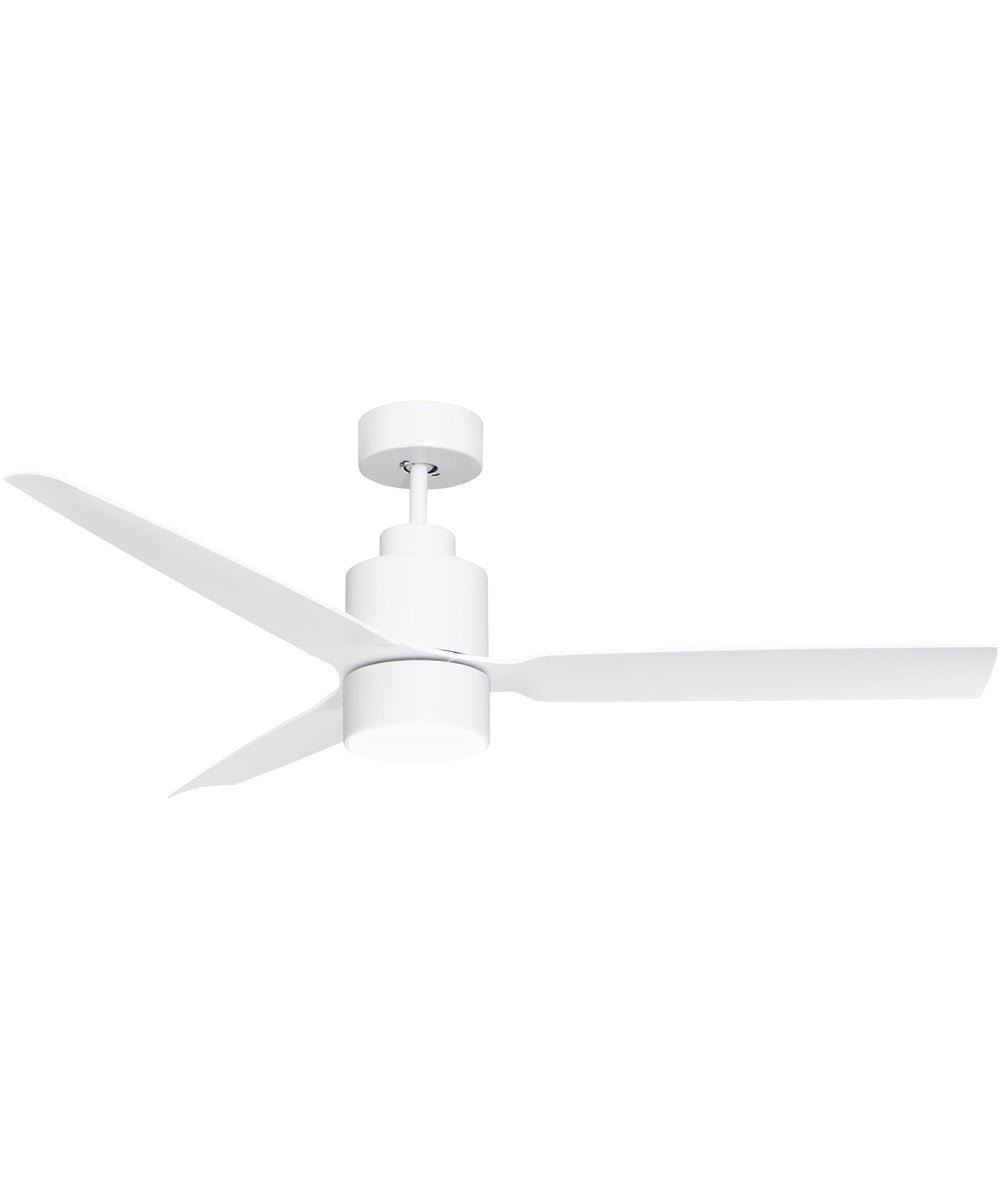 Falcon AC Damp 52 inch In/Out Fan w LED Light Kit Matte White