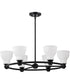 Russel 6-Light Chandelier Matte Black