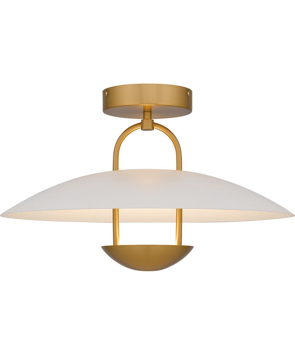 Bingham Large Semi Flush Mount Brushed Gold