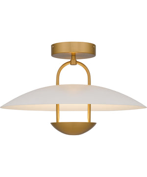 Bingham Large Semi Flush Mount Brushed Gold