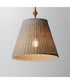 Baja 16 inch Single Pendant Natural Aged Brass