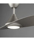 Surf 56 inch 2-Blade Marine Grade Fan w LED Satin Nickel
