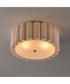 Penelope 2-Light Flush mount Natural Aged Brass
