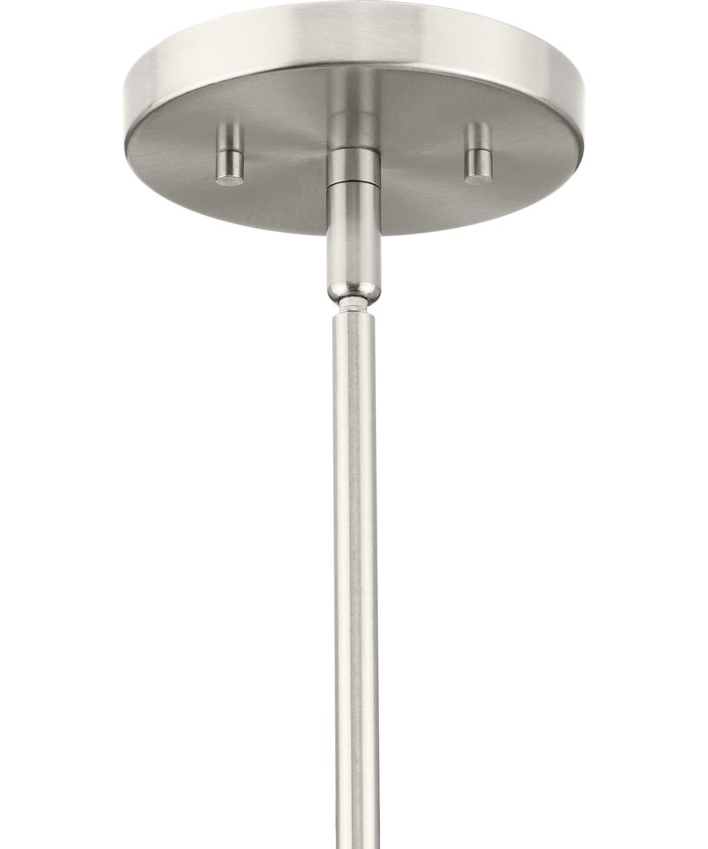 Latham 18 in. 3-Light Flush Mount Brushed Nickel