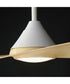 Surf 56 inch 2-Blade Marine Grade Fan w LED Matte White / White Oak